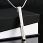 Personalized 4 Side Engraved Stick Necklace