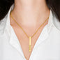 Personalized 4 Side Engraved Stick Necklace