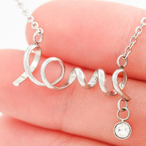 Scripted Love Necklace