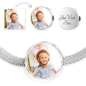 Personalized Circle Bracelet & Charm