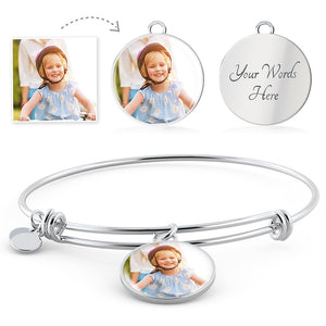 Personalized Circle - Adjustable Bangle